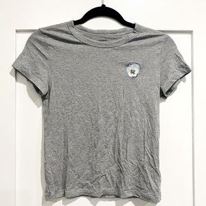 Aritzia Sunday Best Floral Embroidery Candy T Shirt